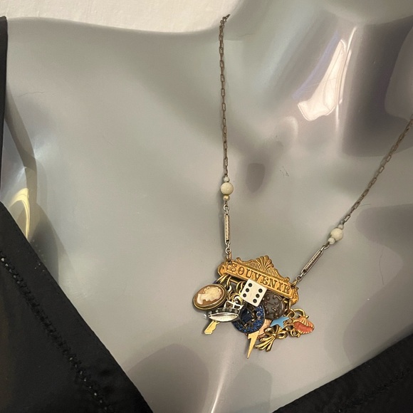 Necklace vintage Vegas Souvenir vibe Handmade By Etsy Artist ONE OF A KIND - Picture 4 of 11